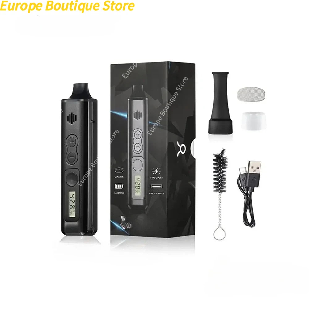 Dry Herb Vaporizer Pen 2200mah LCD Screen Temperature Control Herbal Tobacco Vape Pen