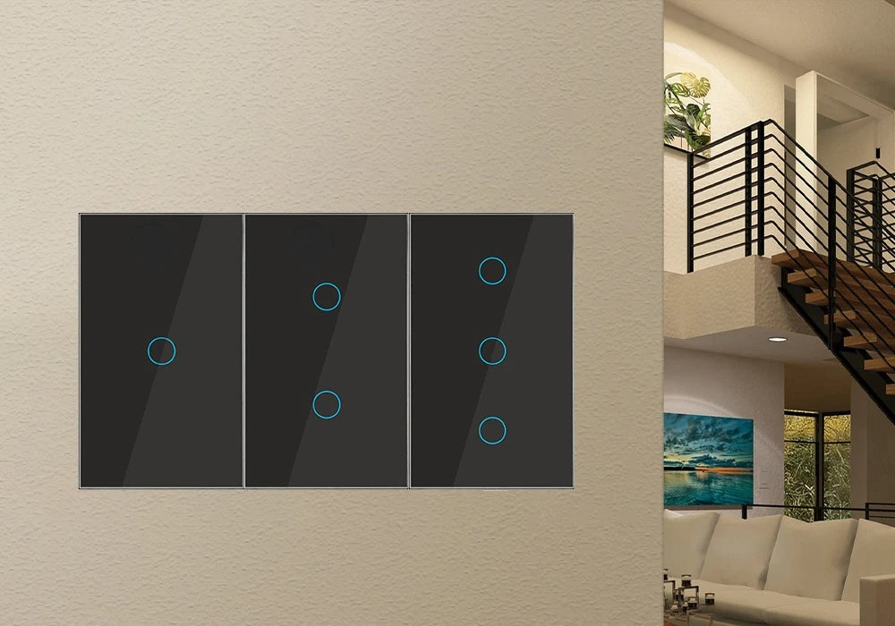 Wifi smart switch Suitable for EWelink App Bluetooth RF Alexa Google voice control No neutral wire Install Touch light switch