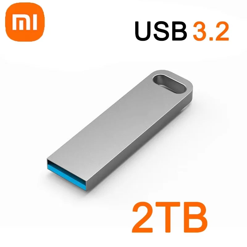 XIAOMI USB 3.2 Flash Drive 2TB Metal U Disk High Speed TypeC Memory Stick Waterproof Storage PC Phone Data Transfer Portable Hot
