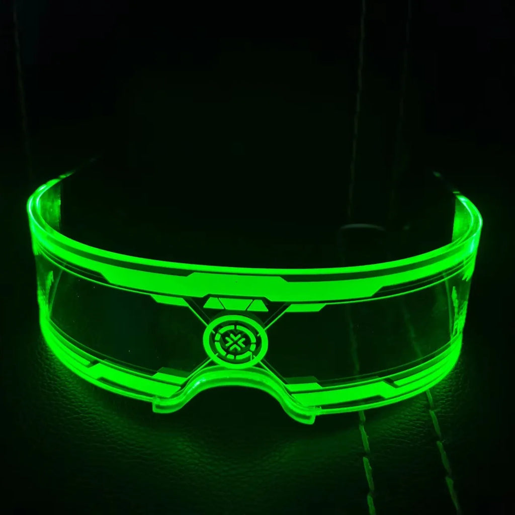 Newest LED Light up Glasses Luminous Glasses Technology Future Glow Party Costume Sunglasses Nightclub DJ Dance Party Decor