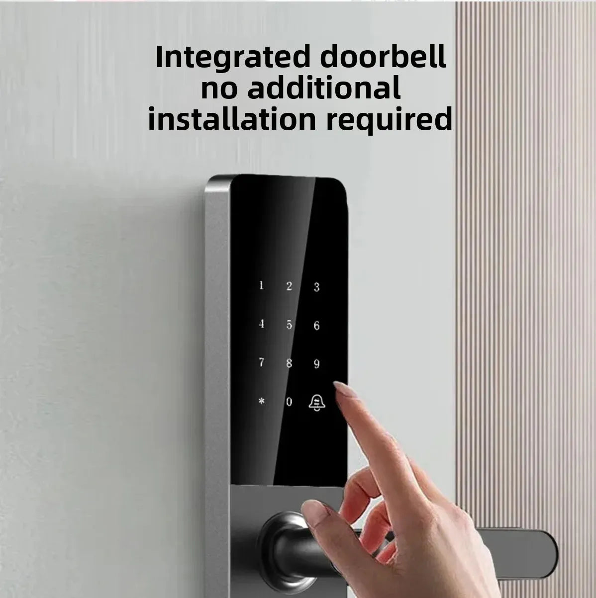 Smart Electronic Door Locks Fingerprint Recognition Quick Access Anti-Theft Apartment Entrance Home Security Protection