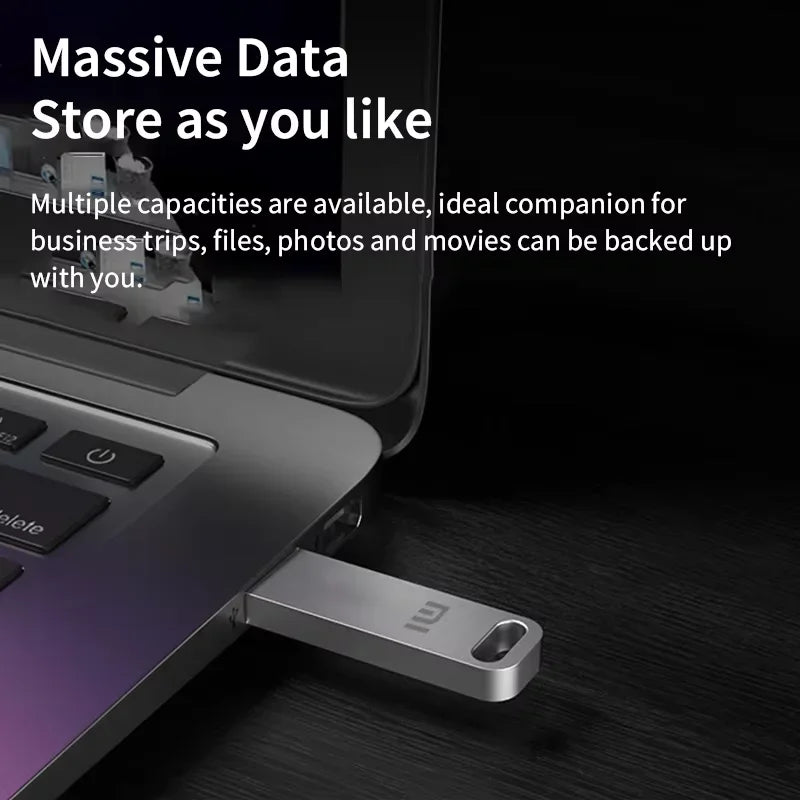 XIAOMI USB 3.2 Flash Drive 2TB Metal U Disk High Speed TypeC Memory Stick Waterproof Storage PC Phone Data Transfer Portable Hot