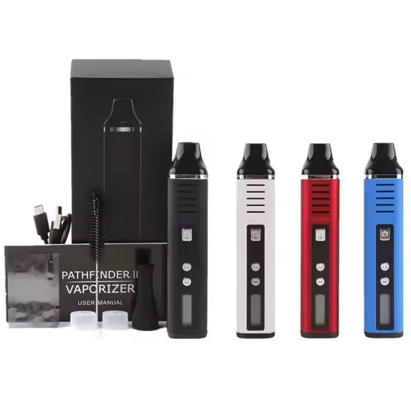 Sakkrrua Dry Herb Vaporizer Pathfinder V2 Kit Electronic Cigarettes 2200mah Herbal Tobacco Vape Smoke Kits