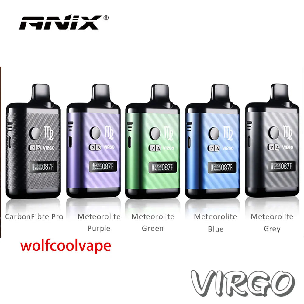 Wolfcoolvape Herbal Dry Herb Vaporizer TC Box Mod Vape 0.5ohm Ceramic Heating 1300mAh Element Screen E Cigarettes