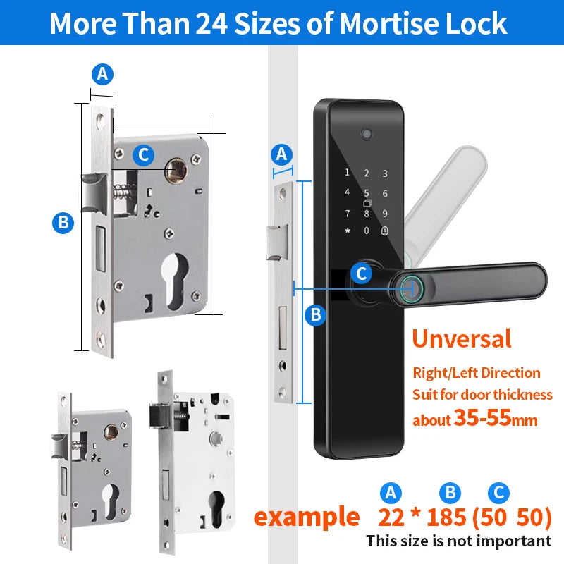 RYNX Tuya Smart Camera Electronic Lock With Biometric Fingerprint for Intelligence Door Lock Smart keyless Home Life App Remote